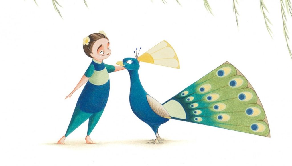 Flora y los pavos reales