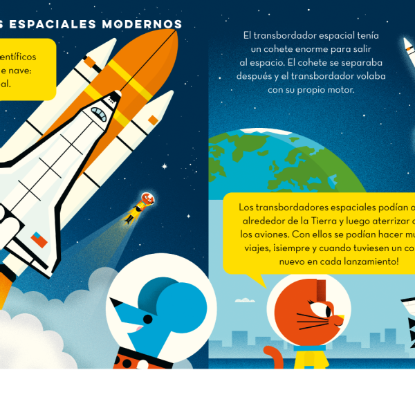 EL PROFESOR ASTRO CAT Y LOS COHETES ESPACIALES